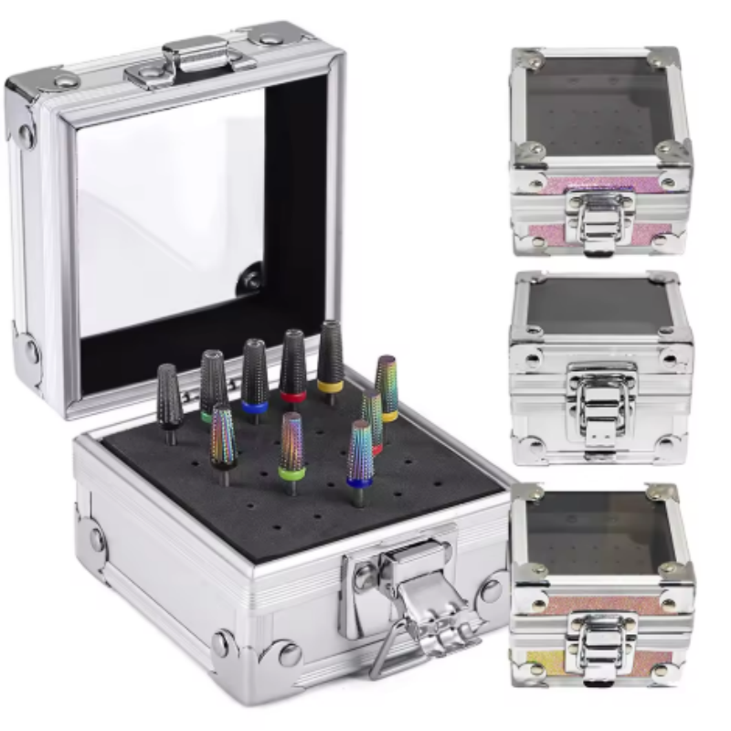 Nail Drill Machine - Caixa de Armazenamento de Brocas para