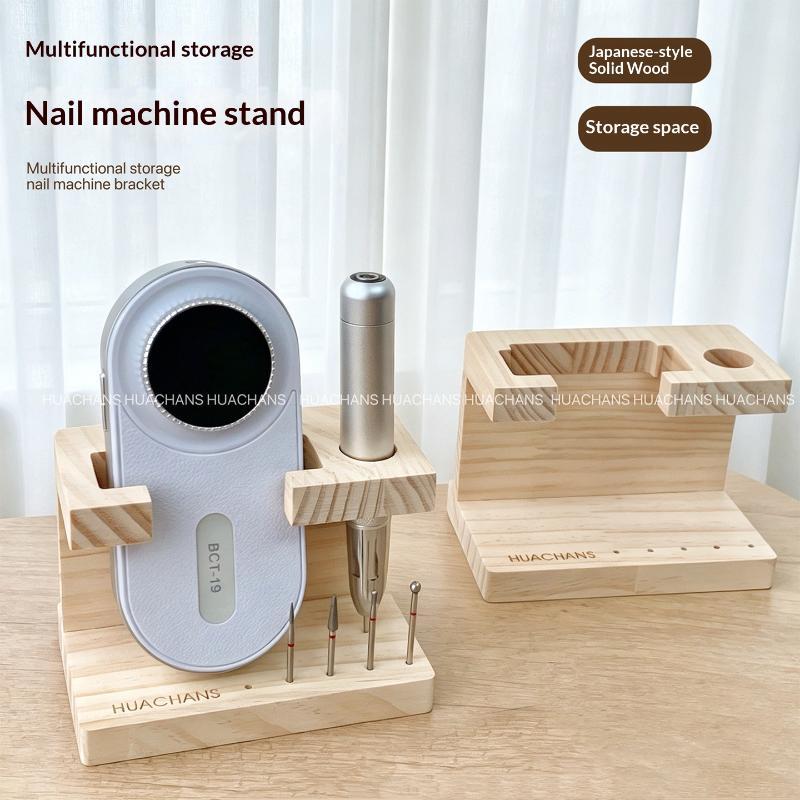 Nail Drill Machine - 1 Peça Suporte de Madeira para