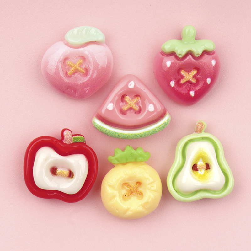 Nail Art Ombre - 50/500 pçs mini simulado fruta resina