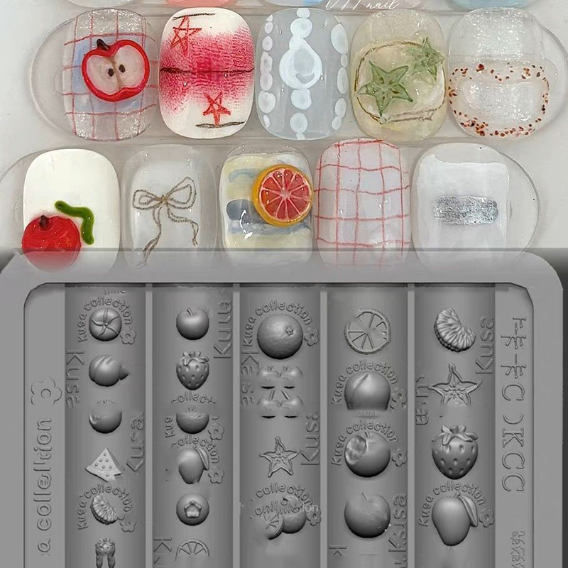 Novo Molde de Silicone para Un - Nail Art Orange avaliação e preço