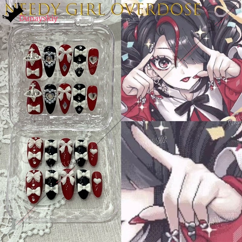 YiNuo*/Needy Girl Overdose Jir - Nail Art Press On avaliação e preço