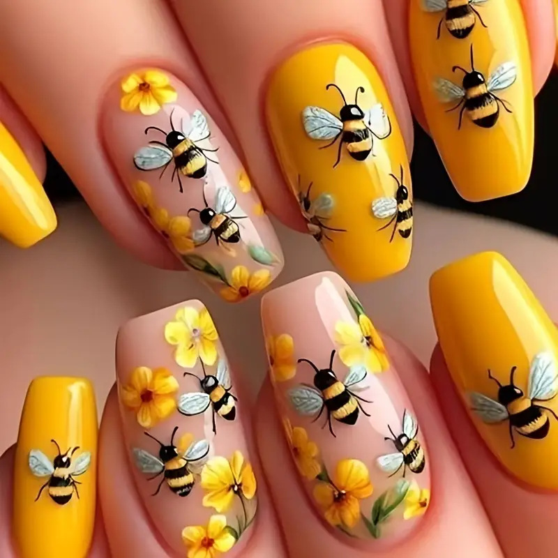 24 Unidades de Unhas Postiças  - Nail Art Press On avaliação e preço