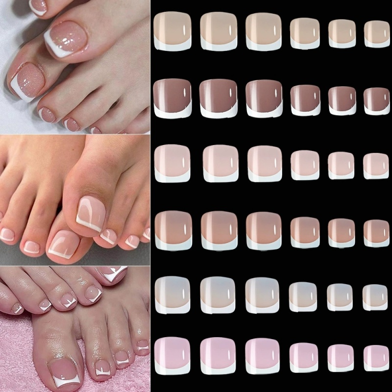 120 peças de unhas postiças qu - Nail Art Pink avaliação e preço