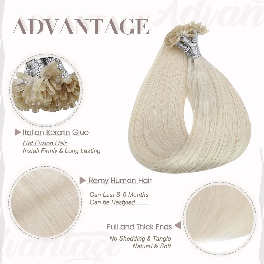 Extensões de cabelo de fusão q - Nail Art Ombre avaliação e preço