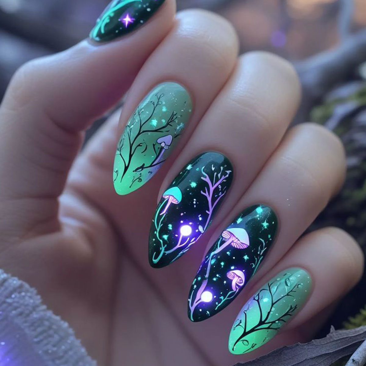 Imprensa de amêndoa em unhas c - Nail Art Press On avaliação e preço
