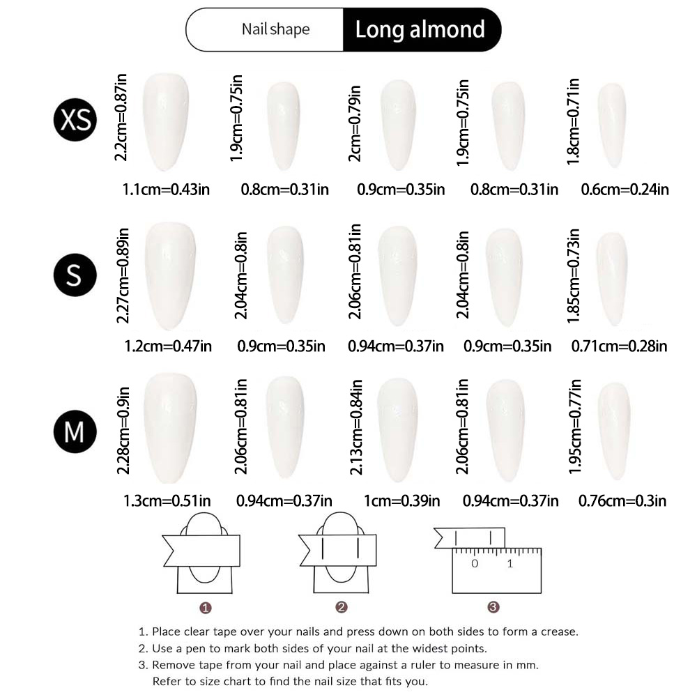 10 unidades de unhas postiças  - Nail Art Press On avaliação e preço