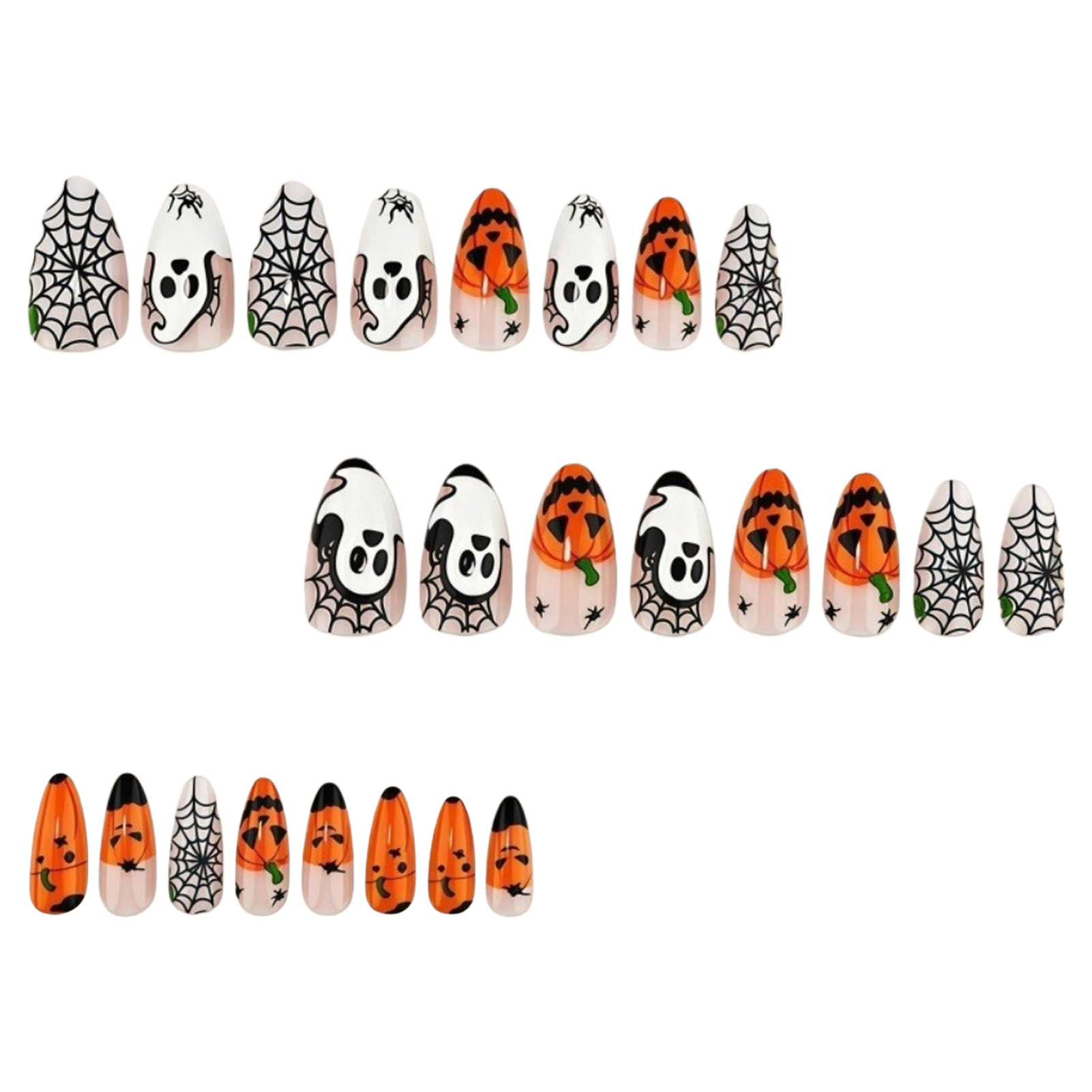 24 peças de unhas postiças de  - Nail Art Press On avaliação e preço