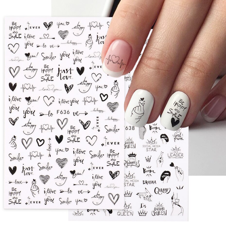 2pcs Coração Amor Design 3D Na - Nail Art Valentines Day avaliação e preço