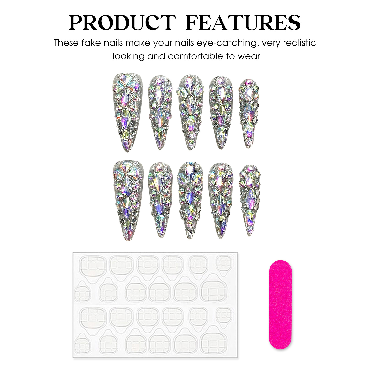 10 pçs artesanal imprensa em u - Nail Art Press On avaliação e preço