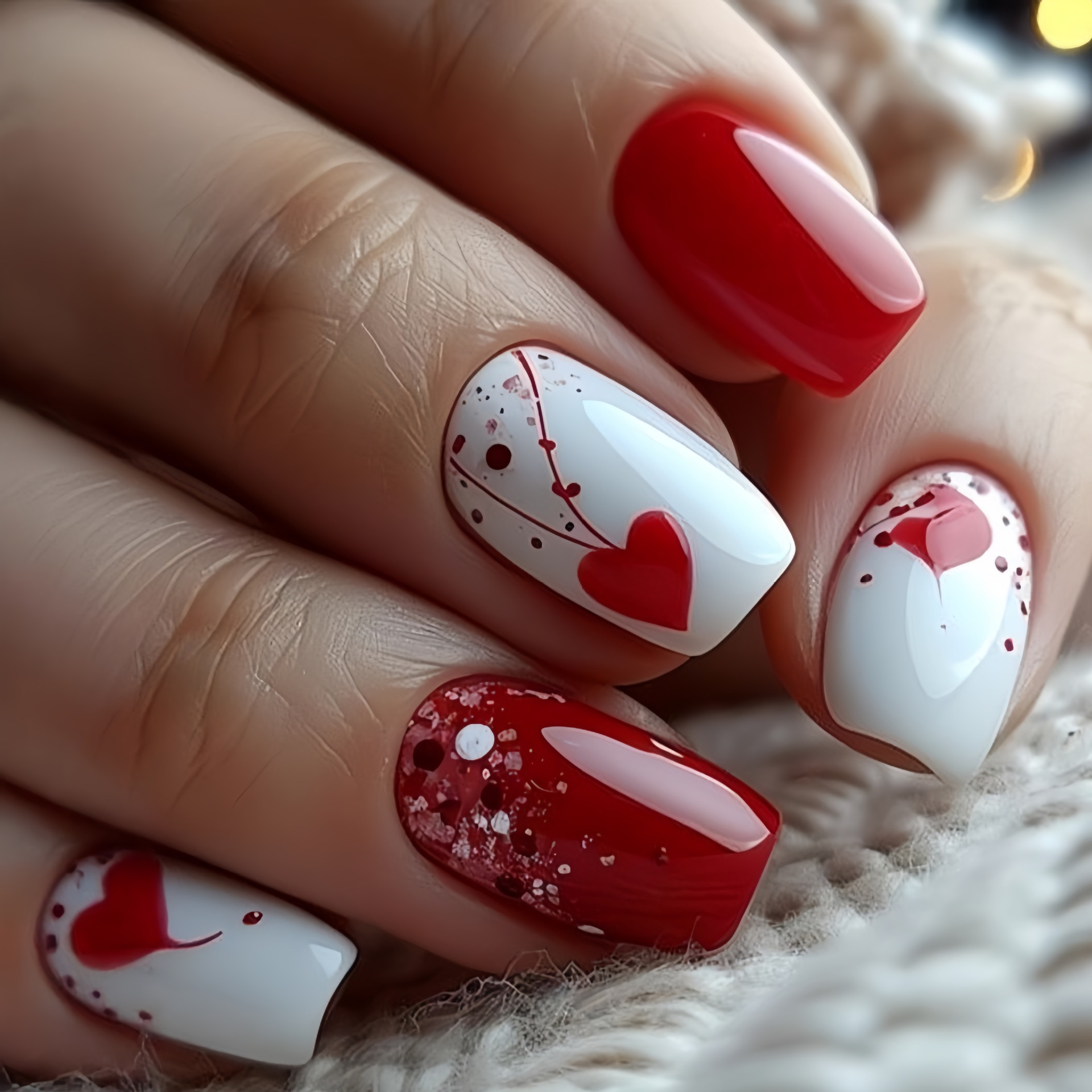 Unhas falsas médias curtas par - Nail Art Pink avaliação e preço