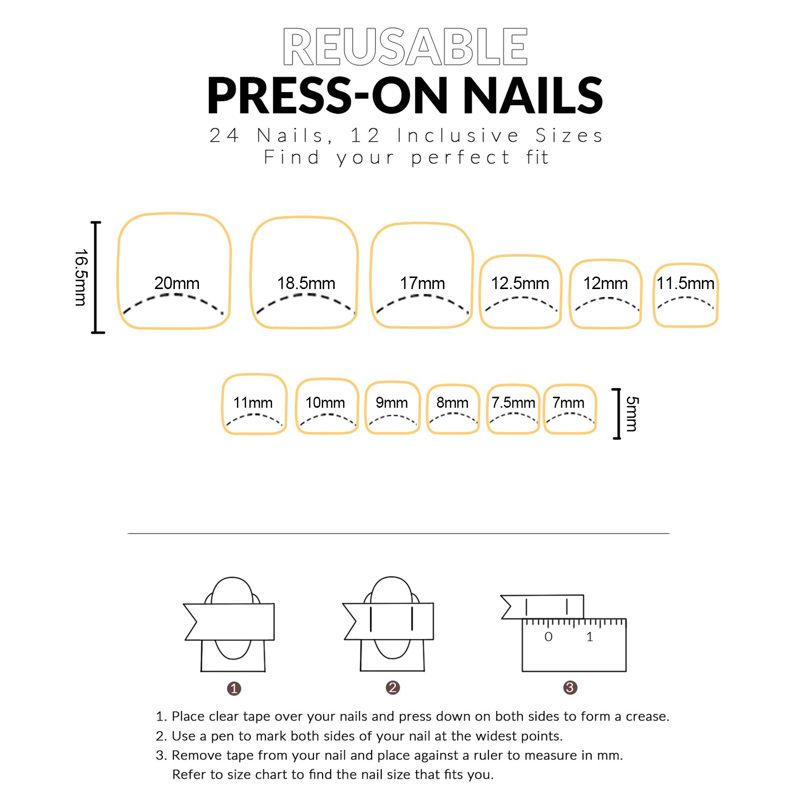 Unhas Postiças Adesivas Fofas  - Nail Art Press On avaliação e preço