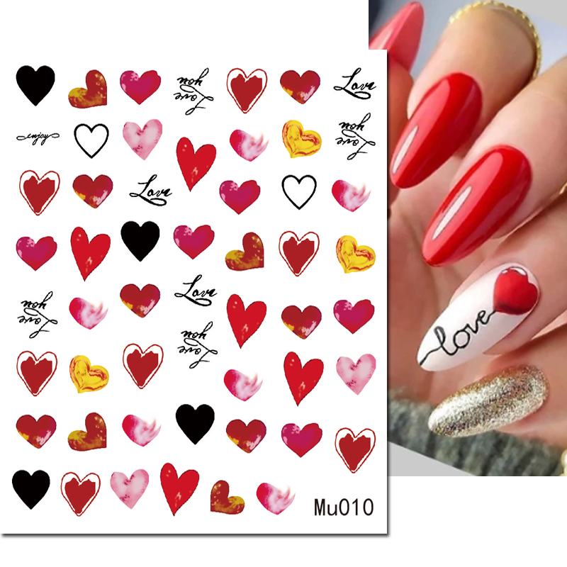 3d arte do prego sliders adesi - Nail Art Valentines Day avaliação e preço