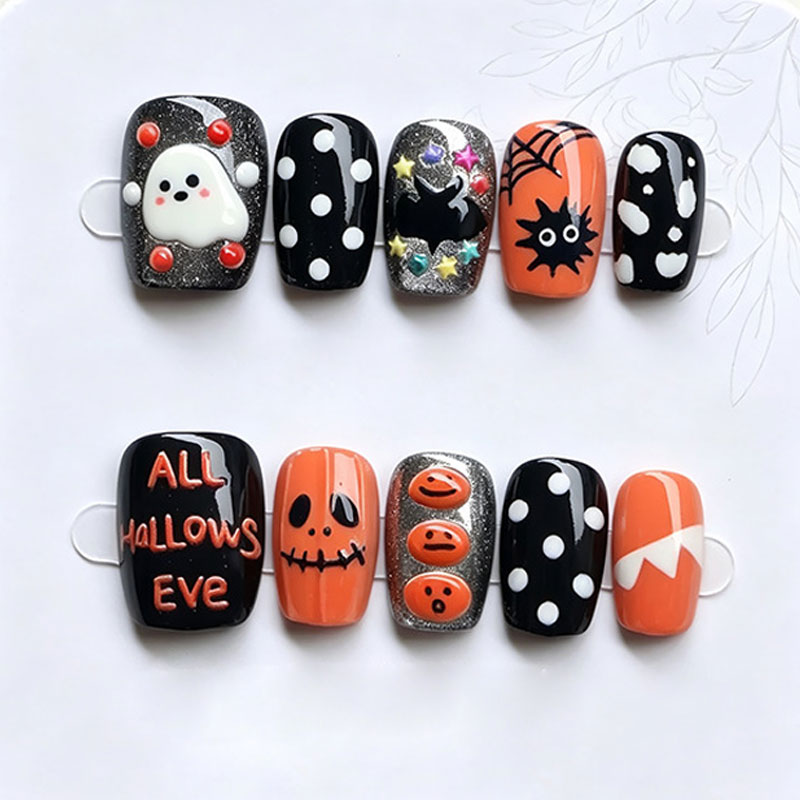 10 Peças de Unhas Postiças de  - Nail Art Press On avaliação e preço