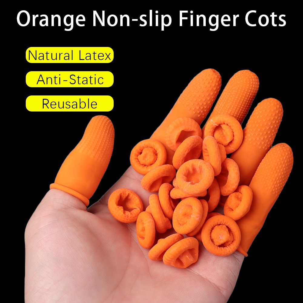 100 unidades de luvas de borra - Nail Art Orange avaliação e preço