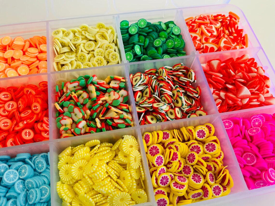 1000pc-240pc fatias de frutas  - Nail Art Valentines Day avaliação e preço